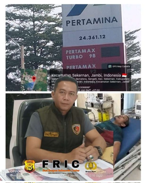 Ketua FRIC Jambi Minta APH Tindak Tegas Pelangsir Pasca Penganiayaan Jurnalis