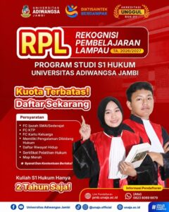 UNAJA Jambi Luncurkan Program RPL S1 Ilmu Hukum, Kuliah Sarjana Bisa Selesai Dua Tahun