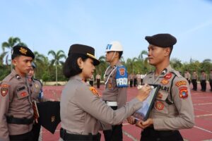 Polres Bangka Barat Tegakkan Disiplin, Personel Desersi Di-PTDH