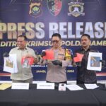 Polda Jambi Gelar Konferensi Pers Pengungkapan Kasus Dugaan Tambang Emas Ilegal di Bungo